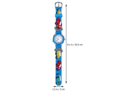 Reloj infantil con diseño de dibujos animados, resistente al agua, azul, estilo 3D, ideal para actividades al aire libre. GOKOCO (1 unidad)