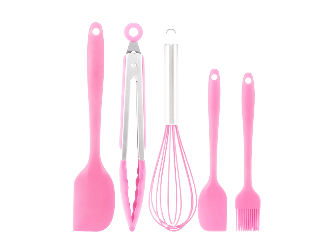 Juego De Utensilios De Cocina De Silicona Para Bricolaje - Herramientas Para Hornear - Rosa JEIIBRZUI