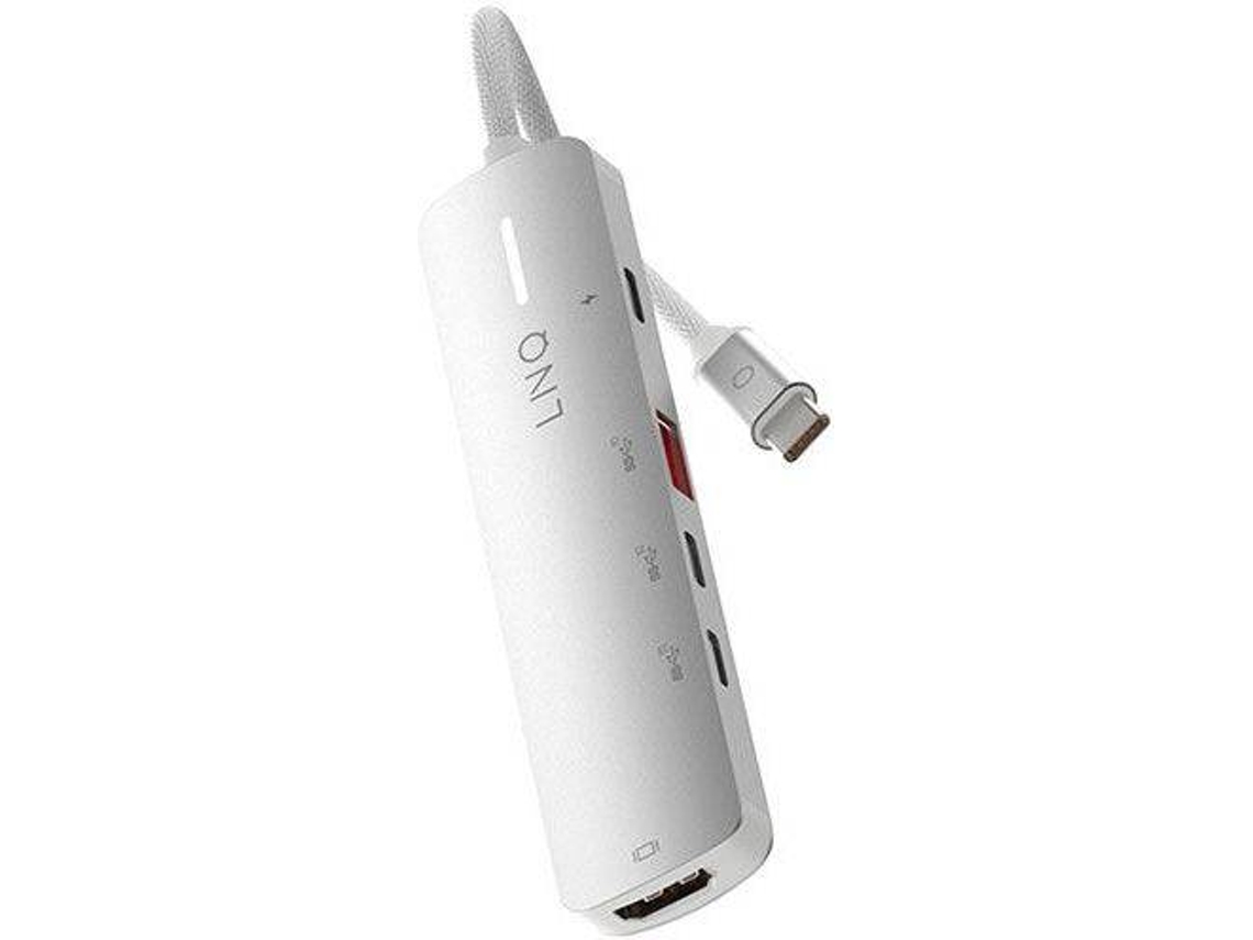 Adaptador Hub LINQ - LQ49051 (5 en 1 - Usb-C - Blanco)
