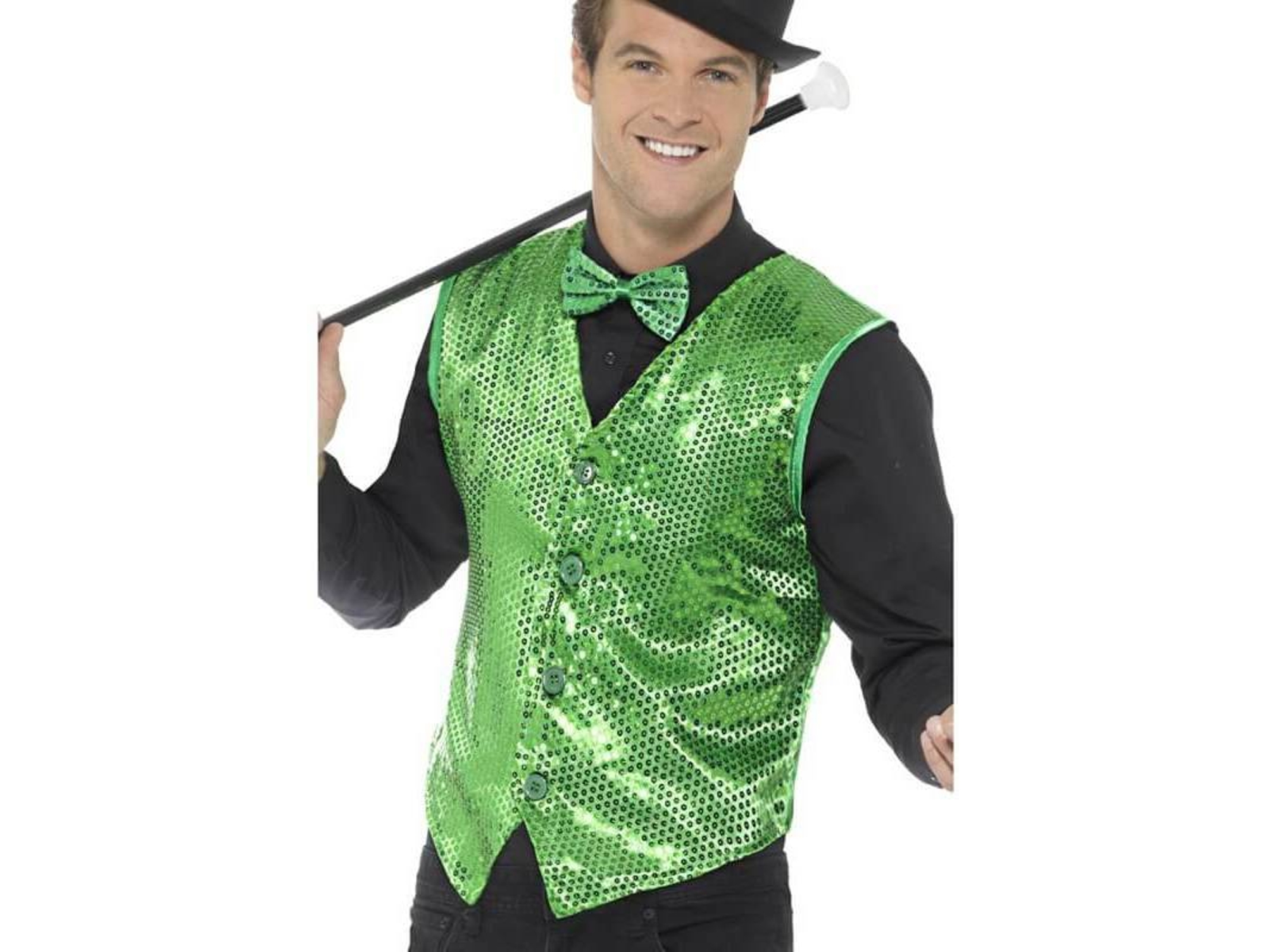 Disfraz de Hombre DISFRAZZES Chaleco Con Lentejuelas (Talla: M)