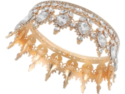 Corona De Aleación De Zinc Para Mujer De Ciieeo Con Decoración De Diamantes De Imitación, Única Y Duradera.