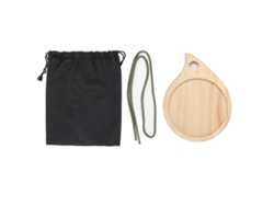 Tabla De Cortar Madera Para Camping, Multiusos, Pequeña, Redonda, Embutidos Y Aperitivos Frutas.
