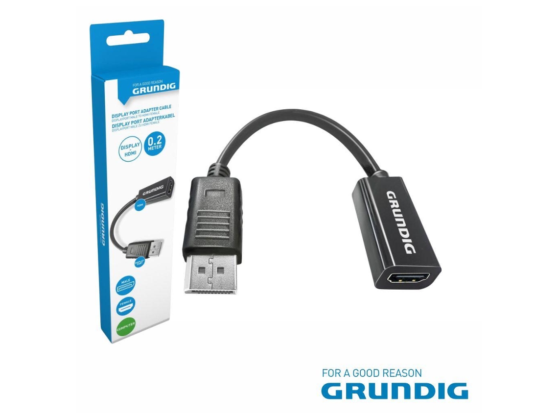 Cable Displayport Macho A Hdmi Hembra 0,2 M Grundig