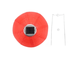 Linterna LED solar estilo chino impermeable IP55 de nailon, colgante para jardín exterior, color rojo, modelo 2026.