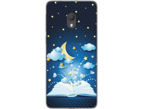 Carcasa Alcatel 1C (2019) TUMUNDOSMARTPHONE Libro Cuentos Multicolor