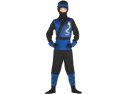 Disfraz de Niño DISFRAZZES Ninja Azul Y Negro (Talla: 10 a 12 años)