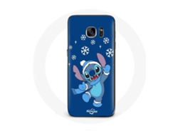 Funda para Samsung Galaxy S7 Edge Stitch Natal de Neve Azul