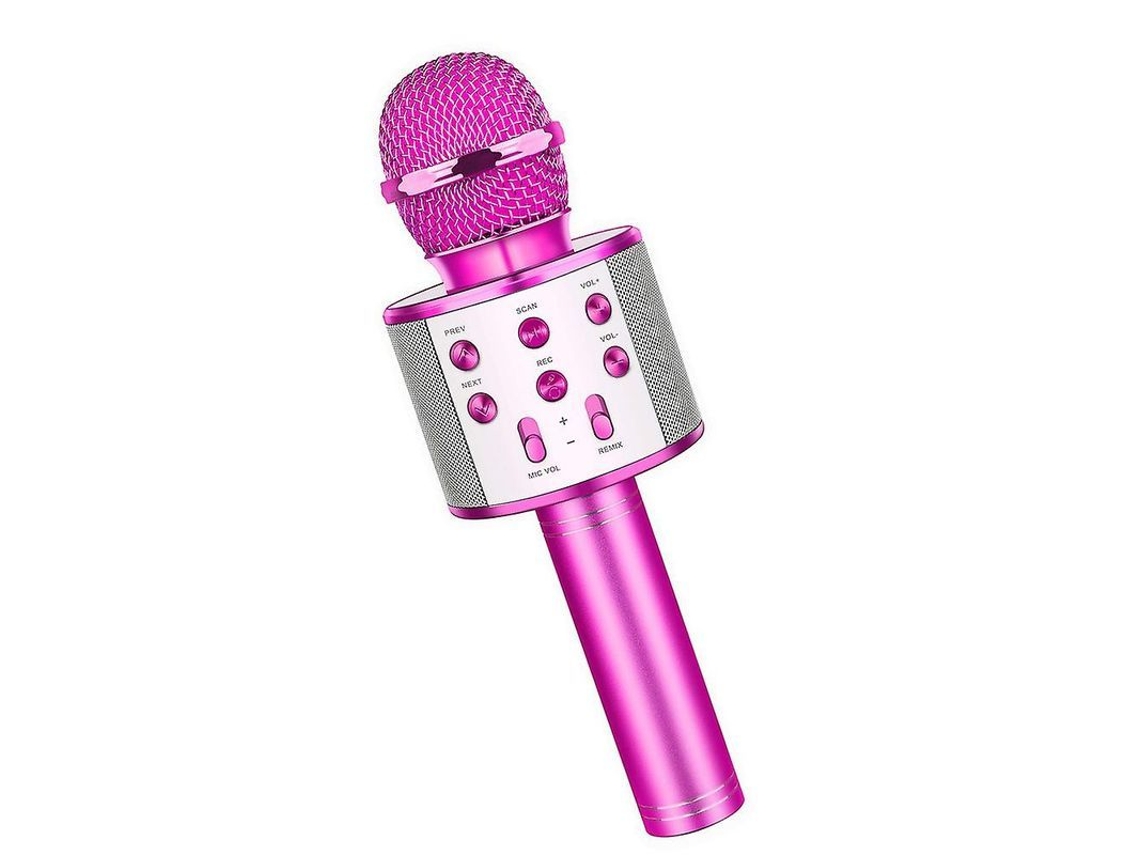 Micrófono De Karaoke Inalámbrico Bluetooth, Dispositivo Portátil Multifuncional Con Altavoces Y Cancelación De Ruido Para Fiestas Y Regalos.