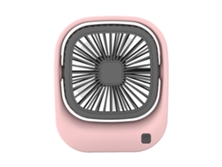 Mini Ventilador De Escritorio Usb, Ángulo Ajustable, 2 Modos, Rosa Digitallab