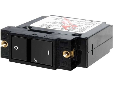 Interruptor BLUE SEA SYSTEMS A-Series Flat Rocker Single Pole Circuit Breaker Negro