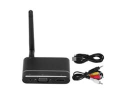 Adaptador Inalámbrico Hd 1080p Para Pantallas Con Interfaces Hdmi, Vga Y De Audio, Compatible Con Miracast Y Airplay.