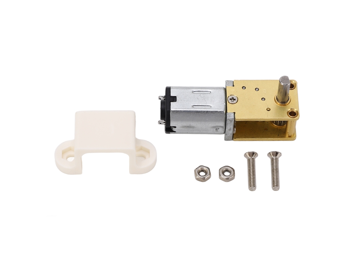 2026velora-Motor De Engranaje De Gusano Cc 12v Alto Torque Low Noise Eje Simple 27rpm Para Hornos Robot Con Base
