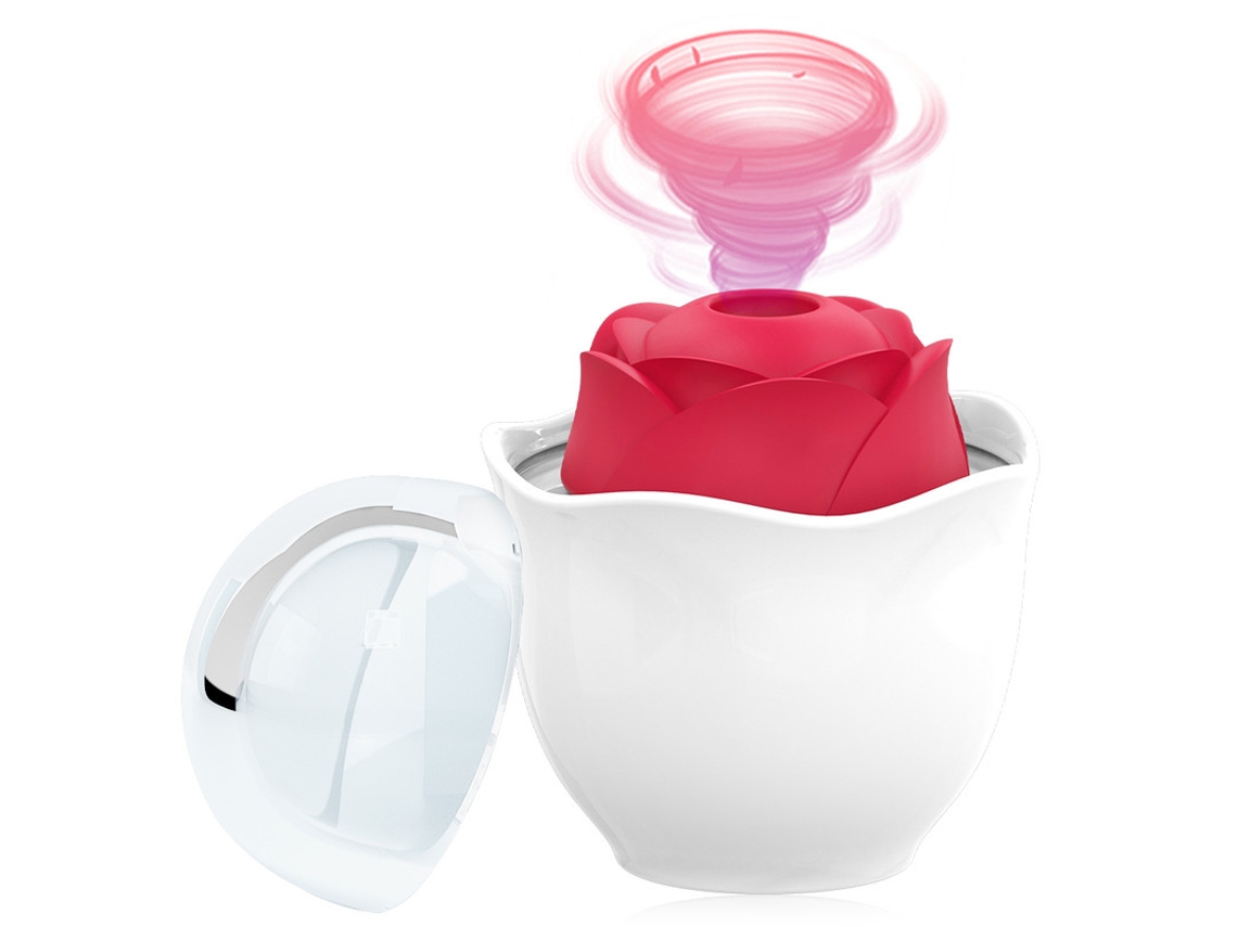 Vibrador De Masaje De Succin De Rosa Para Mujer (rojo) Yizhood