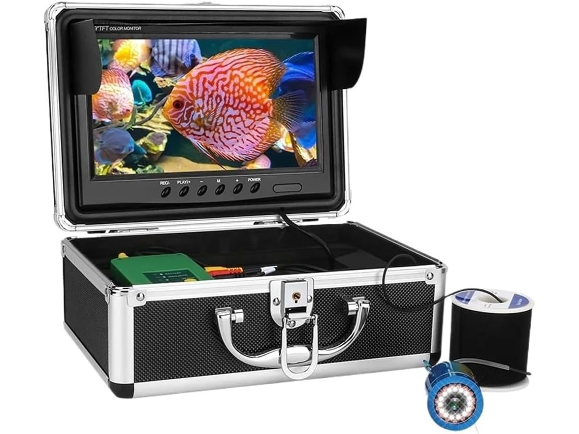 Para Pesca En Hielo, Pesca En Lagos Y Pesca En Bote: Sonda De Pesca De 9 Pulgadas, 15 M, 30