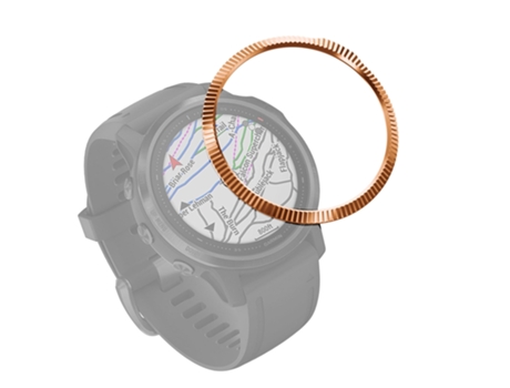 Garmin Fenix 6S/6S Pro/6S Zafiro Reloj Inteligente Anillo Bisel de Acero, Versión B (Oro Rosa)