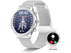 Reloj inteligente compatible con pantalla táctil de 1,32 pulgadas, compatible con Android e iOS, pulseras duales, rastreador de actividad a prueba de agua Yizhood