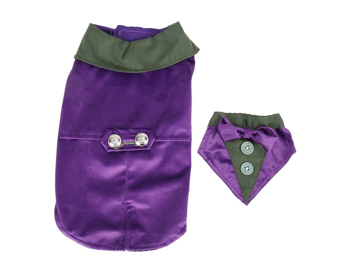 2026altiro-traje De Tuxedo Elegante Para Perros Pequeños Y Medianos Con Corbata Para Bodas Fiesta Morado Xs