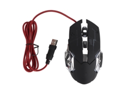 Ratón USB para juegos Baoj-2026novomouse con iluminación