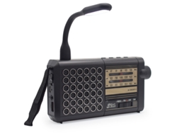 Radio solar AM/FM recargable con conexión telefónica y función manos libres