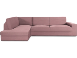 Funda de Chaise Longue Rinconera Izquierda EYSA Premium Jaz Tejido Multielástico (500 x 110 x 120 cm - Poliéster y Algodón - Rosa)