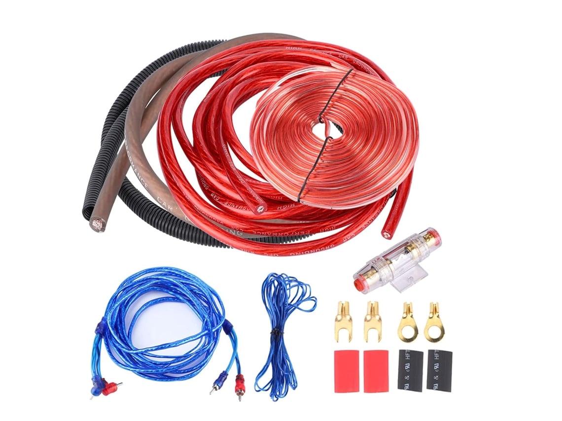 Cable De Instalación Del Kit De Subwoofer, Transferencia De Señal Máxima, Audio Mejorado, Fusible Para Audiófilos