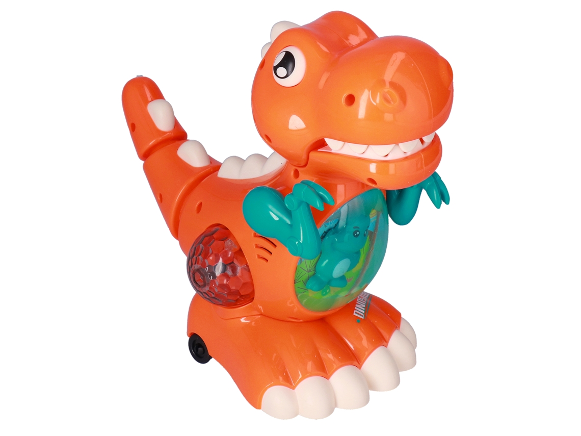 -modelo Eléctrico De Tyrannosaurus Cartoons Interactivo Para Niños Mayor De 3 Años, Juguete De Dinosaurio Naranja
