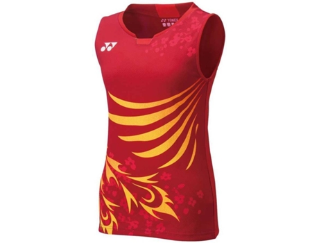 Camiseta de Mujer YONEX Japan Tenis Poliéster Rojo (S)