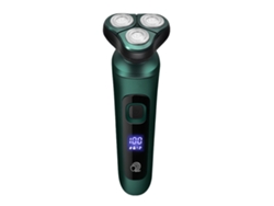 Cortadora De Barba Eléctrica 4 En 1 Lavable Con Pantalla Led Y Carga Usb Recargable Verde