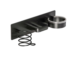 Soporte de pared para secador de pelo, organizador metálico para cabello, rizador y plancha de pelo. GOKOCO