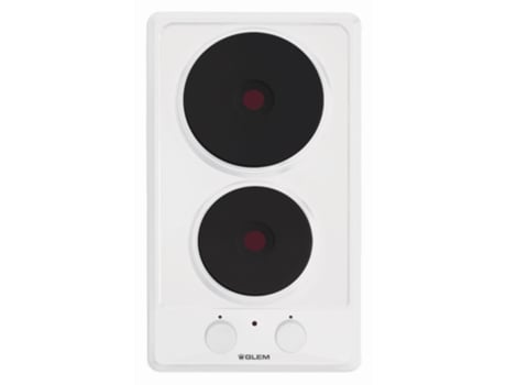 Placa de Focos Eléctrico GLEM GT320WH (Eléctrica - 29 cm - Blanco)