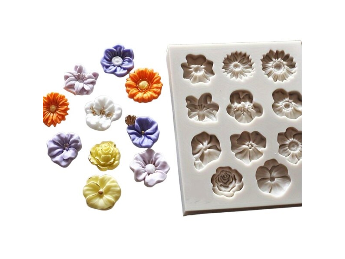 Molde de resina de silicona para flores de Vayotoy