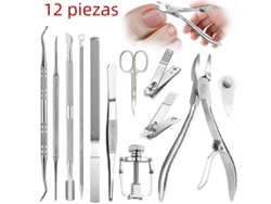 Juego profesional de 12 herramientas MDUG para pedicura y eliminación de uñas artificiales | MDUG