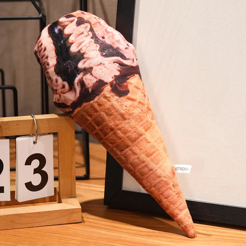 (helado Con Sabor A Taro De 50 Cm) Almohada, Cojín, Cojín De Asiento Y Cojín De Respaldo Para Adultos