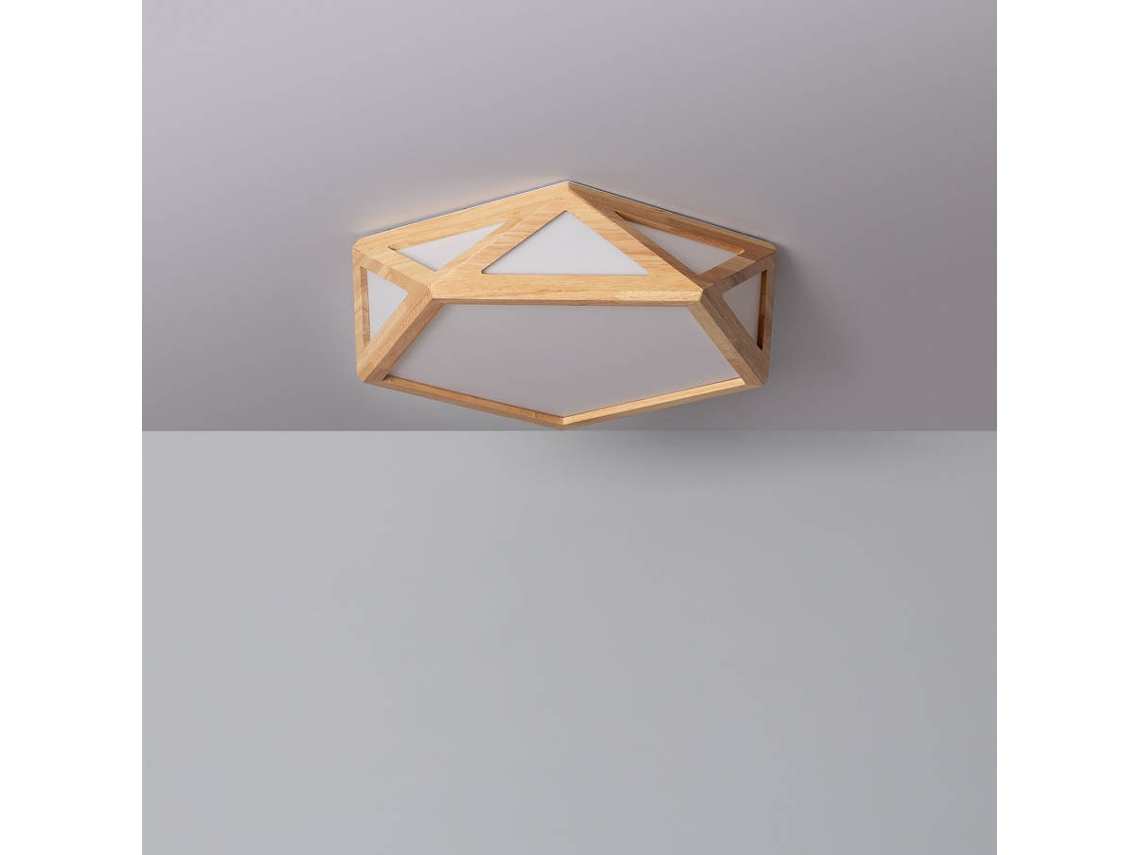 Lámpara LED LEDKIA CCT (Madera - LED Integrado - 20 W)