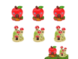10 Uds. Casa de árbol suculenta micropaisajismo accesorios para maceta decoración de pasteles de escritorio NEVEANCE