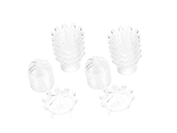 12 Cajas De Regalo De Plástico Transparente Con Forma De Corona Para Bombones De Chocolate Blanco.