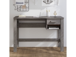 Escritorio | Mesa | Mesa de escritura Hamar 110x40x75 cm Pino macizo Gris claro
