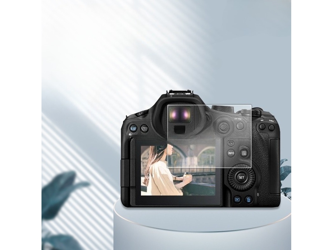 Juego de 5 protectores de pantalla de vidrio templado antirroturas con arco para Canon EOS R6 III DIGITALLAB (3.ª generación)