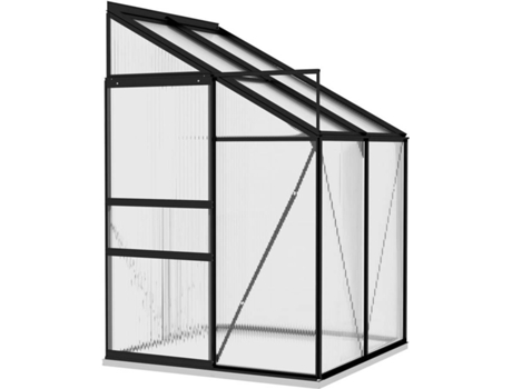 Invernadero VIDAXL de Aluminio Gris Antracita 2,7 m³