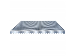 Maison Exclusive - Toldo Plegable De Operación Manual 500 Cm Azul Y Blanco