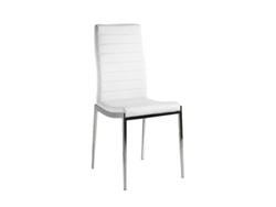 Conjunto de 4 Cadeiras de Jantar Ecopele Silvestre MOMMA HOME (Branco - Polipele -42x53x97 cm)