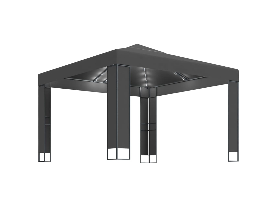 Cenador VIDAXL Antracita Tela (3x3 m)