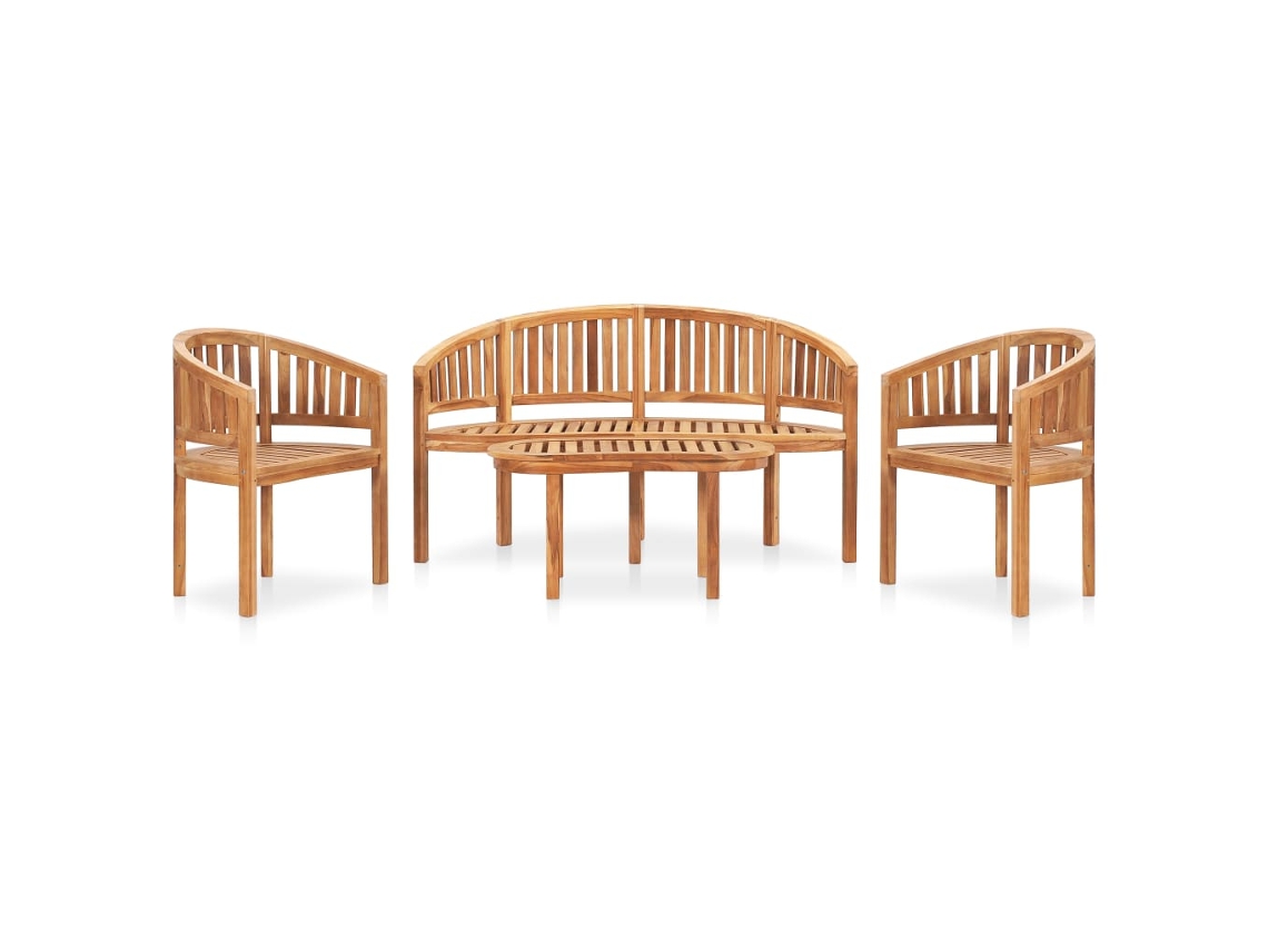 Conjunto de salón de jardín con forma de plátano de DKD Home Decor