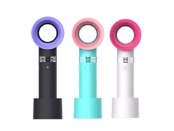 2026-ventilador Mini Sin Aspas Portátil Usb Recargable Para Oficina Hogar Con 3 Velocidades Y Fácil Limpieza