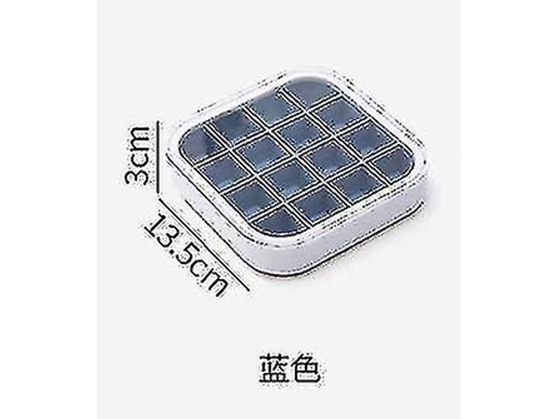 2026-moldes De Hielo De Silicona Con Tapa 16 Cubos 13.5cm Para Congelador Bebidas Whiskey Cocktails Accesorios Cocina Gris