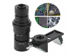 Juego de lentes con zoom 3D y adaptador de 0,7x a 5x – Alta precisión | Montura C | Inspección de PCB SMD