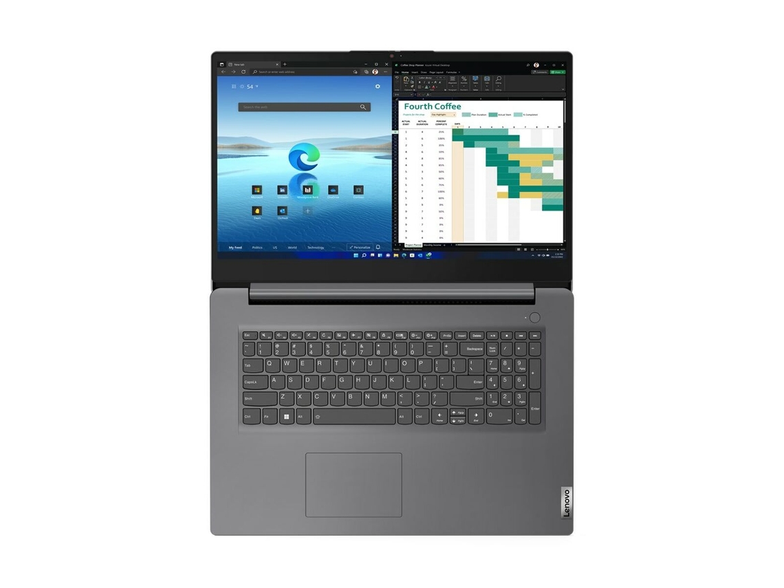 Laptop LENOVO 83A2003WPB (Gris - 16 GB RAM - 512 GB SSD - 17,3" - Enchufe EU - Qwerty US - Intel Core i5)