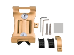 Soporte De Aluminio Para Teléfono Móvil Para Bicicleta Way Con Acceso Completo A Botones Y Cámaras - Amarillo