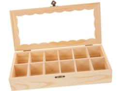 Caja De Almacenamiento/cofre Del Tesoro Con Tapa Abatible Para Pequeños Proyectos De Manualidades Y Bricolaje.