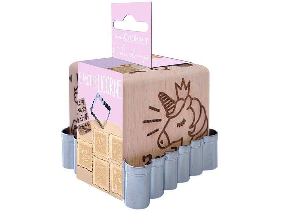 Sello y Cortador de Galletas SCRAPCOOKING (Madera)